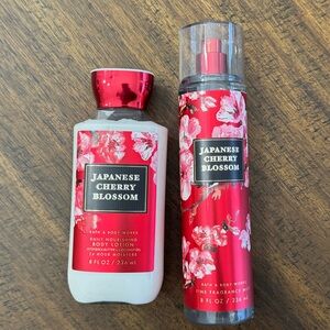 Bath & Body Works Japanese Cherry Blossom Lotion and Spray
